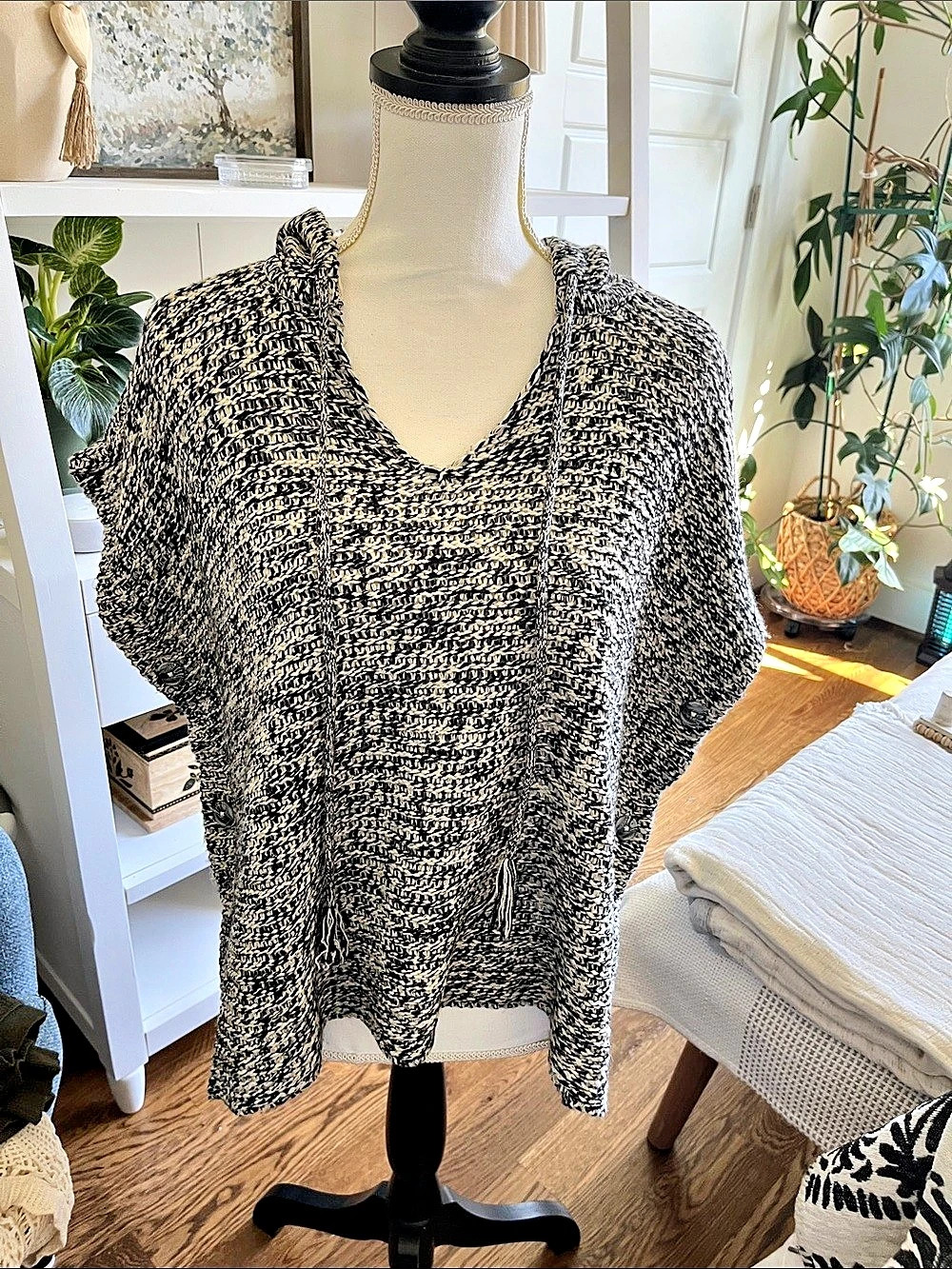 Razzle Dazzle Black & White Knit Sweater